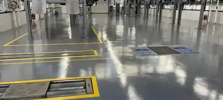Üretim Hatlarına Ağır Yüke Dayanıklı Epoksi Kaplama